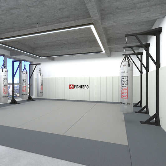 Ground-and-wall-fixed Multiple Bag Support