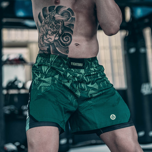 Lined Gladiator Fight Shorts